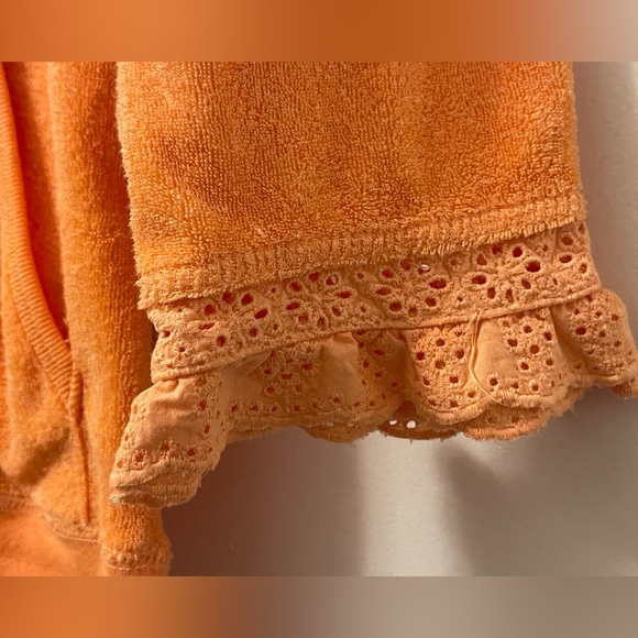 Vintage “Juicy Couture” Orange Hooded Sweatshirt- Size: S - Picture 4 of 6